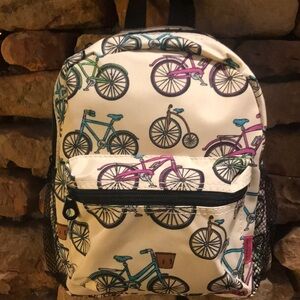 Small Bicycle Print Backpack